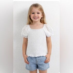 🌙 B26 -  Art Class Girls Smocked Shirt NWT Size 6x-6